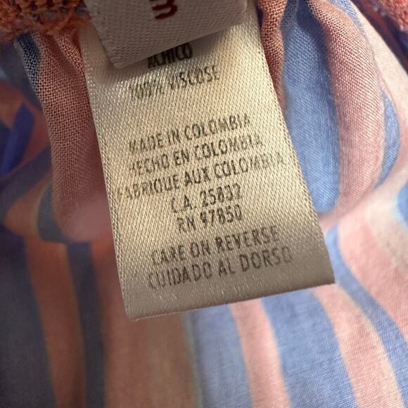 Luli Fama Play Time Ruffle Strapless Striped Jumpsuit Women's Size X-Small XS - Picture 4 of 5